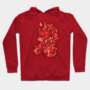 Frosted Cranberry Unicorn Hoodie